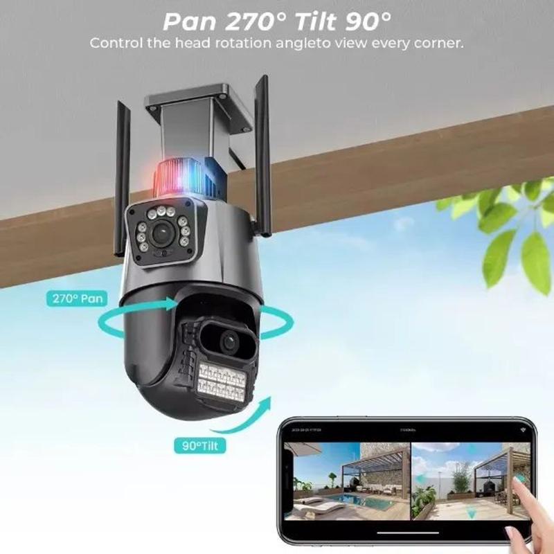 camera de segurança ip lente dupla ka-S095 - Câmera de Segurança e